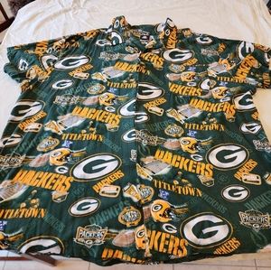 Green Bay Packers, NFL, Hawaiian print style, 4xl